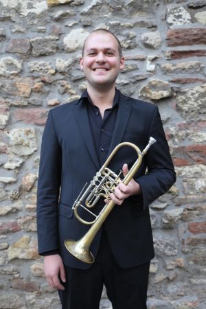 Foto von Noah Hillinger mit Trompete